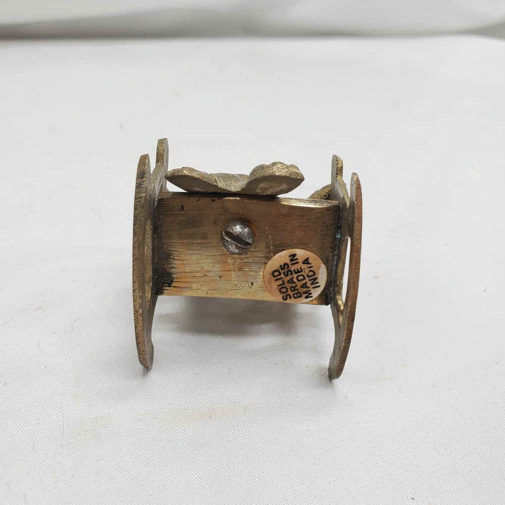 Brass Frog In Rocking‎ Chair - Picture 5 of 6